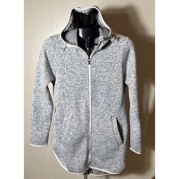 Kyodan Jackets & Blazers - Kyodan Outdoors Gray Womens Hoodie Long Knit Jacket  fleece Outdoor sz Medium